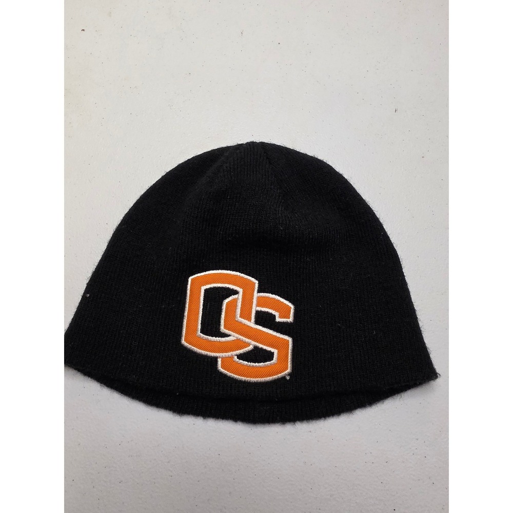 Drift Creek Outdoors Black OS Logo Embroidered Acrylic Knit Beanie Hat